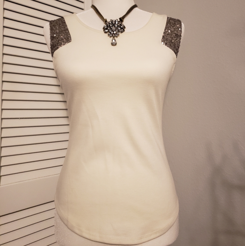 Tank Top w/ Sequins